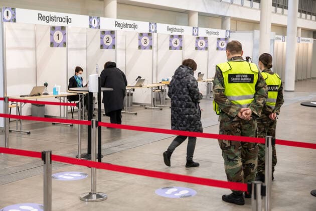 Coronavirus in Litauen, Impfzentrum Litexpo Center in Vilnius