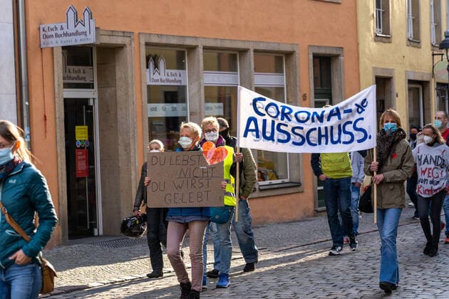 Coronavirus in Niedersachsen, Querdenker-Demo in Osnabrück
