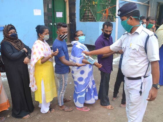 Coronavirus in Indien, Wahlen in West-Bengalen