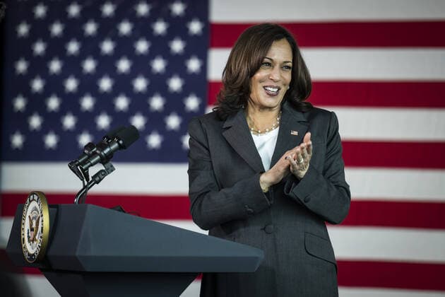 Coronavirus in den USA, Kamala Harris besucht ein Impfzentrum in Baltimore