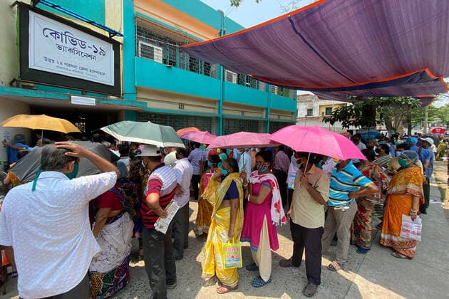 Coronavirus in Indien, Impfung in Barasat