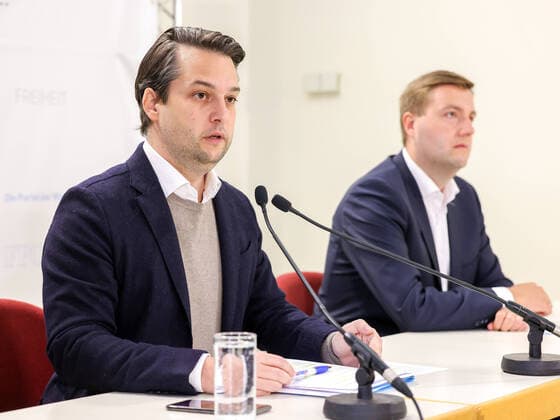 Coronavirus in Österreich, FPÖ Pressekonferenz mit Michael Raml und Dominik Nepp in Wien