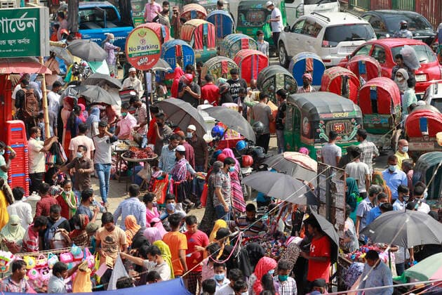 Coronavirus in Bangladesch, Eindrücke aus Dhaka