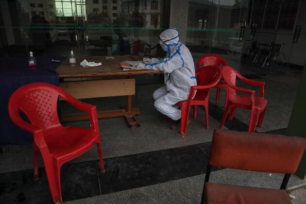 Coronavirus in Indien, Temporäre Covid-19 Station im Kaschmir