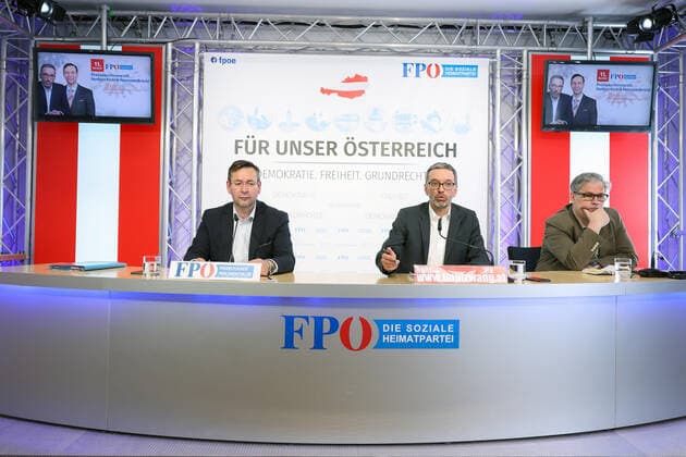 Coronavirus in Österreich, FPÖ Pressekonferenz in Wien
