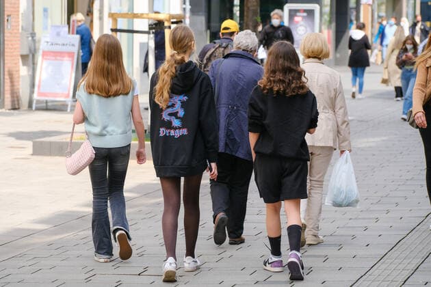 Coronavirus in NRW, Eindrücke aus Düsseldorf