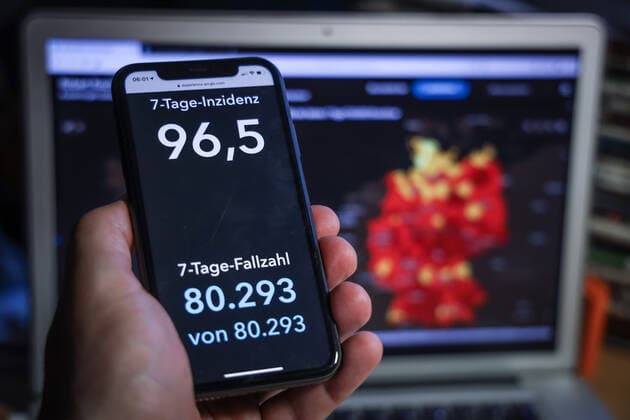 Coronavirus in Deutschland, Informationen des Robert-Koch-Instituts, 7-Tage-Inzidenz sinkt unter 100