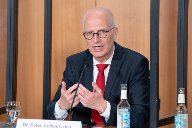 Coronavirus in Hamburg, Senatspressekonferenz mit Peter Tschentscher