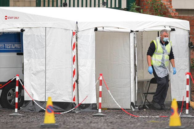 Schottland, Coronavirus-Ausbruch in Pollokshields bei Glasgow