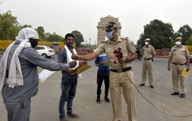 Coronavirus in Indien, Eindrücke vom Lockdown in Neu Delhi