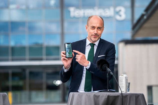 Coronavirus, Dänemark, Präsentation der Coronapas-App in Kopenhagen