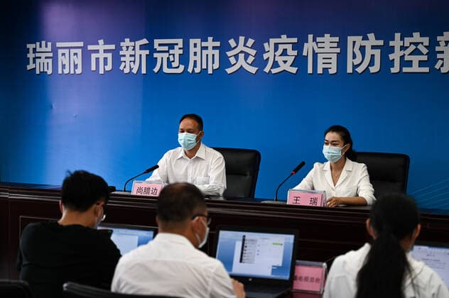 Coronavirus in China, Pressekonferenz in Ruili