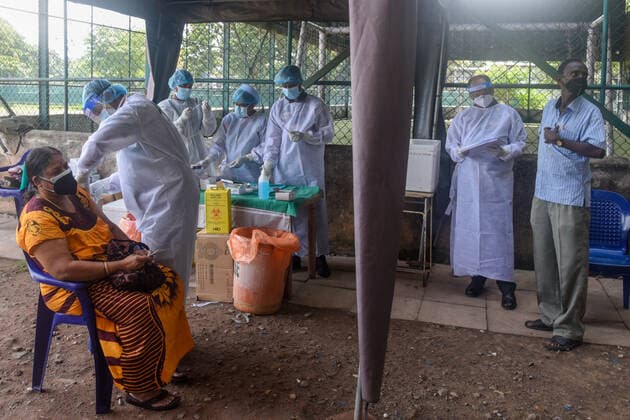 Coronavirus in Sri Lanka, Impfungen in Colombo