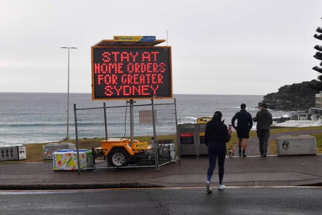 Coronavirus in Australien, Eindrücke vom Bondi Beach in Sydney
