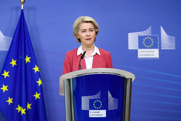 Coronavirus in der EU, Ursula von der Leyen Pressekonferenz zur Impfstrategie in Brüssel