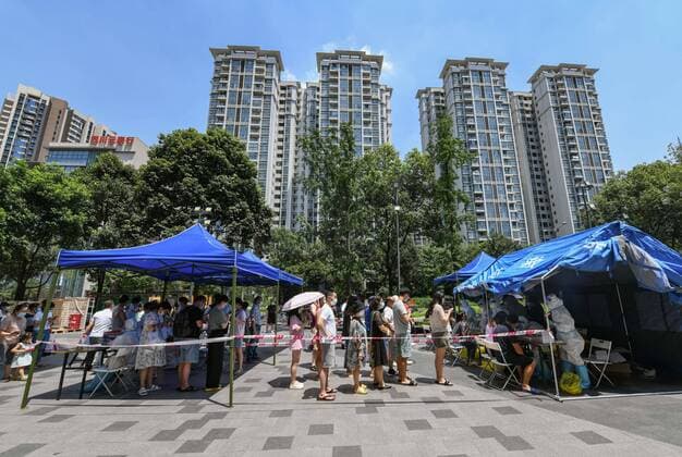 Coronavirus, China schickt Millionenmetropole Chengdu in Lockdown - Archivbilder