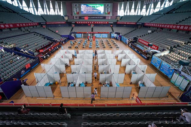 Coronavirus in China, Impfzentrum in Nanjing