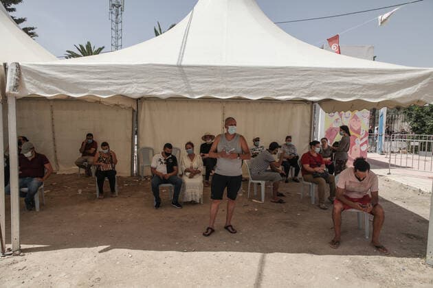 Coronavirus in Tunesien, Impfung in Ariana und Tunis