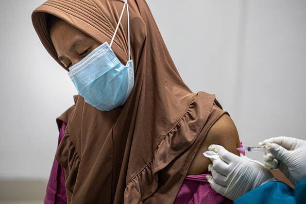 Coronavirus in Indonesien, Impfkampagne in Tangerang