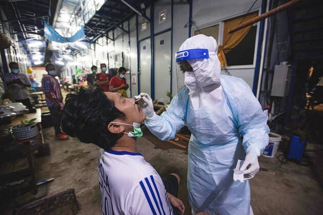 Coronavirus in Thailand, Testaktion in Bangkok