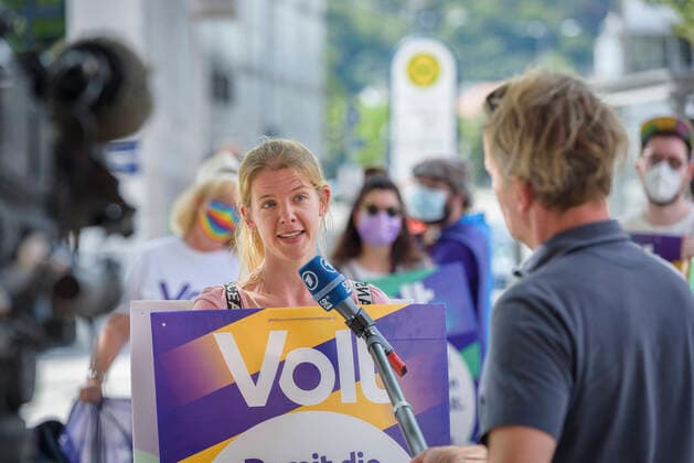 Wahlen 2021 - Volt Spitzenkandidatin Rebekka Müller - Archivbilder
