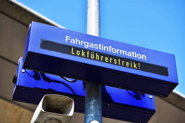 GDL: Bahnstreik von Donnerstag auf Freitag, Archivbilder