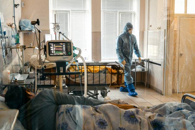 Coronavirus, Quarantänestation in der Ukraine