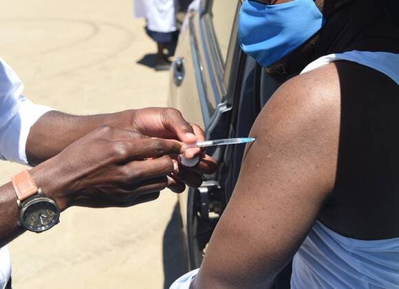 Coronavirus, Impfungen in Gaborone, Botswana