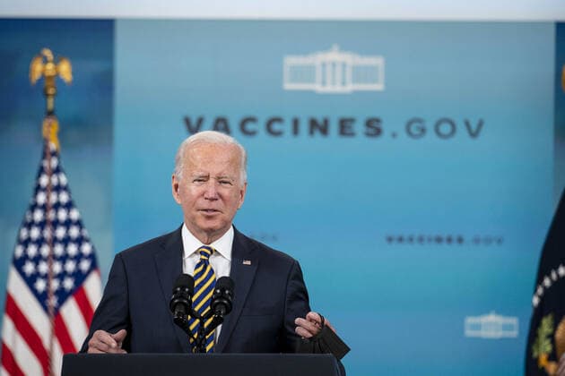 USA, Joe Biden Pressestatement zu Coronavirus und Impfprogramm in Washington DC
