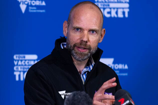 Coronavirus in Australien, Jeroen Weimar Pressekonferenz in Melbourne