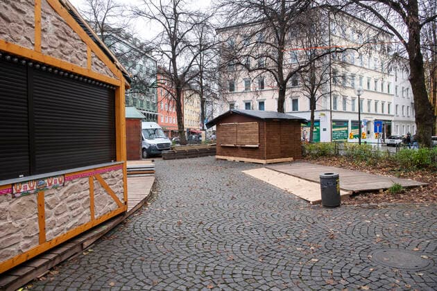 Coronavirus in Bayern, Abbau des Weihnachtsmarktes in München-Haidhausen