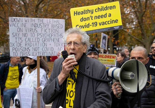 Coronavirus in Großbritannien, Proteste von Impfgegnern in London