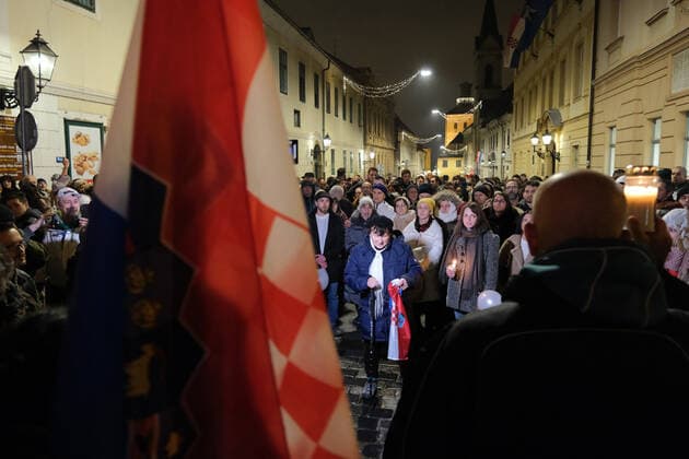Coronavirus in Kroatien, Proteste gegen Beschränkungen in Zagreb