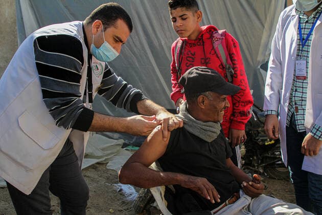 Coronavirus in Palästina, Impfungen in Gaza-Stadt finden statt