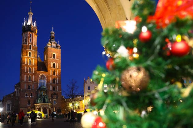 Coronavirus in Polen, Eindrücke vom Weihnachtsmarkt in Krakow