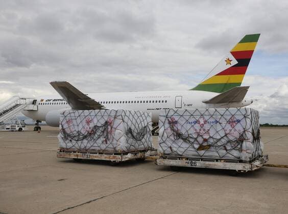 Coronavirus in Simbabwe, Ankunft von Sinovac-Impfstoff in Harare