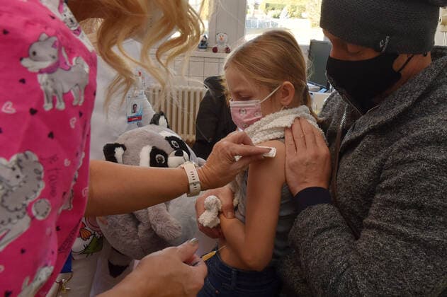 Coronavirus in Tschechien, Impfungen für Kinder 5-11 Jahren in Kadan