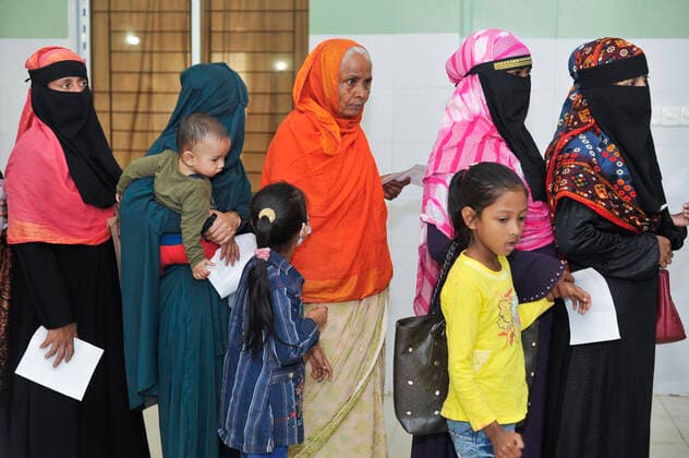 Coronavirus in Bangladesch, Impfzentrum in Sylhet