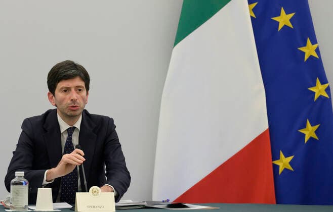 Coronavirus in Italien, Pressekonferenz in Rom