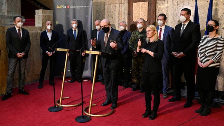 Coronavirus in Tschechien, PK zur Einrichtung des Nationalen Instituts zur Bekämpfung der Pandemie