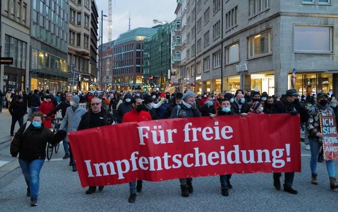 Coronavirus in Deutschland, Impfgegner-Proteste in Hamburg