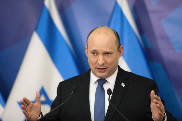 Coronavirus in Israel, Naftali Bennett Pressekonferenz in Tel Aviv