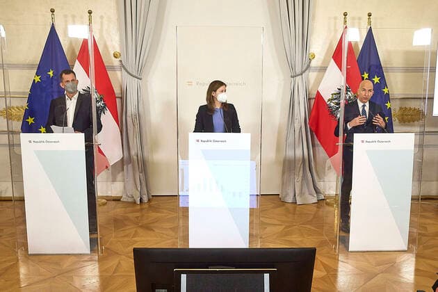 Coronavirus in Österreich, PK in Wien zur Lage am Arbeitsmarkt und Maßnahmen für Jugendliche