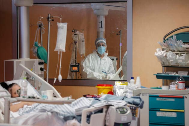 Coronavirus in Italien, Intensivbehandlung von Patienten in Rom