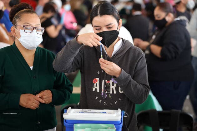 Coronavirus in Mexiko, Booster-Impfungen mit Sputnik V in Mexiko-Stadt