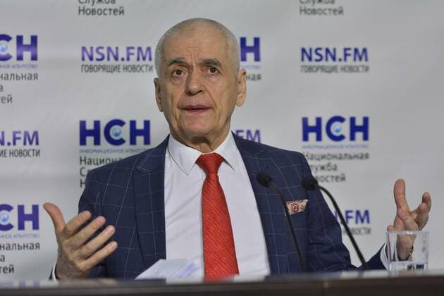 Coronavirus in Russland, Pressekonferenz von Gennady Onishchenko in Moskau
