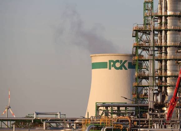 PCK Raffinerie in Schwedt ist der letzte verbliebene Lieferpunkt in Deutschland für russisches Öl