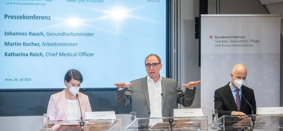 Coronavirus in Österreich, Pressekonferenz in Wien