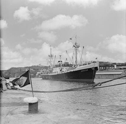 IMAGO Willem van de Poll Archiv, Royals, Königin Juliana und Prinz Bernhard reisen mit der MS Nestor nach Surinam 1955