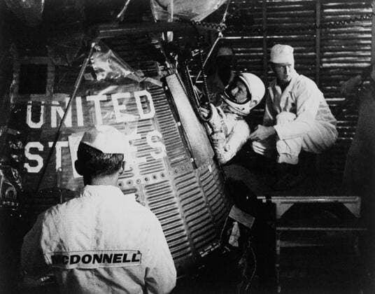 IMAGO History, Archiv, Raumfahrt, USA, Aurora 7 mit Scott Carpenter 1962